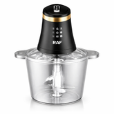 Tocator electric multifunctional RAF R7041 Smart Pulse 800W, bol 3L, 4 lame, 2 viteze, pentru carne si legume