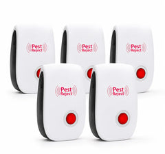 Set 5 Bucati Aparat Ultrasonic Anti Tantari, Gandaci, Furnici si Rozatoare PromotiiZilnice
