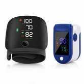 Pachet Monitorizare Sanatate 2 in 1 – Tensiometru Digital de Incheietura + Pulsoximetru OLED Cadou