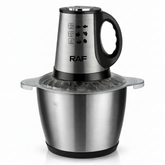 Tocator electric RAF 7032 din inox 3L, 2 viteze, motor puternic, pentru carne si legume
