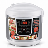 Oală multicooker RAF R166W 5L, 900W, 12 programe, afișaj digital, multifuncțională, alb