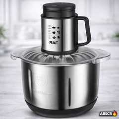 Tocator electric RAF R.7025, 1000W, bol inox 5L, 2 viteze, lame din otel inoxidabil