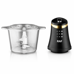 Tocator electric multifunctional RAF R7041 Smart Pulse 800W, bol 3L, 4 lame, 2 viteze, pentru carne si legume