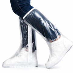 Set 2 Huse Impermeabile pentru Încălțăminte, PVC Transparent Antiderapant, Protecție Ploaie și Noroi, Reutilizabile, Unisex