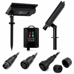 Ghirlanda solara exterior 25 metri cu 25 becuri LED E27, telecomanda, IP65 rezistenta la apa – instalatie luminoasa pentru gradina, terasa, balcon si evenimente