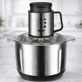 Tocator electric RAF R.7025, 1000W, bol inox 5L, 2 viteze, lame din otel inoxidabil