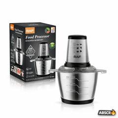 Tocator electric RAF R.7031, 1000W, bol inox 3L, 2 viteze, lame din otel inoxidabil