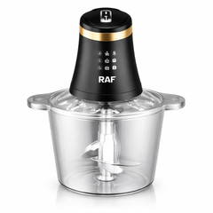 Tocator electric multifunctional RAF R7041 Smart Pulse 800W, bol 3L, 4 lame, 2 viteze, pentru carne si legume