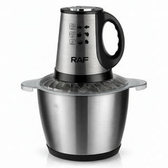 Tocator electric RAF 7032 din inox 3L, 2 viteze, motor puternic, pentru carne si legume