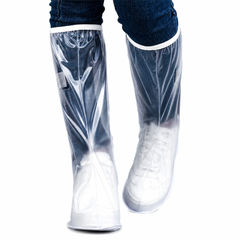 Set 2 Huse Impermeabile pentru Încălțăminte, PVC Transparent Antiderapant, Protecție Ploaie și Noroi, Reutilizabile, Unisex