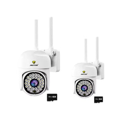 Set Complet Supraveghere: 2 Camere IP 360° WiFi Jortan + 2 Carduri 32GB