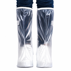 Set 2 Huse Impermeabile pentru Încălțăminte, PVC Transparent Antiderapant, Protecție Ploaie și Noroi, Reutilizabile, Unisex