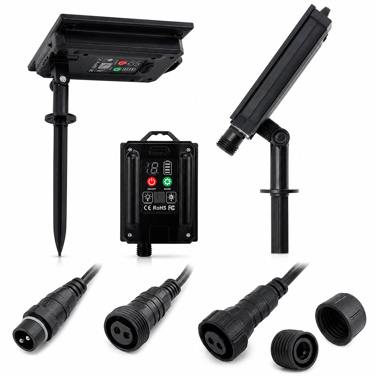 Ghirlanda solara exterior 25 metri cu 25 becuri LED E27, telecomanda, IP65 rezistenta la apa – instalatie luminoasa pentru gradina, terasa, balcon si evenimente