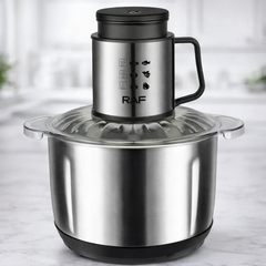 Tocator electric RAF R.7025, 1000W, bol inox 5L, 2 viteze, lame din otel inoxidabil