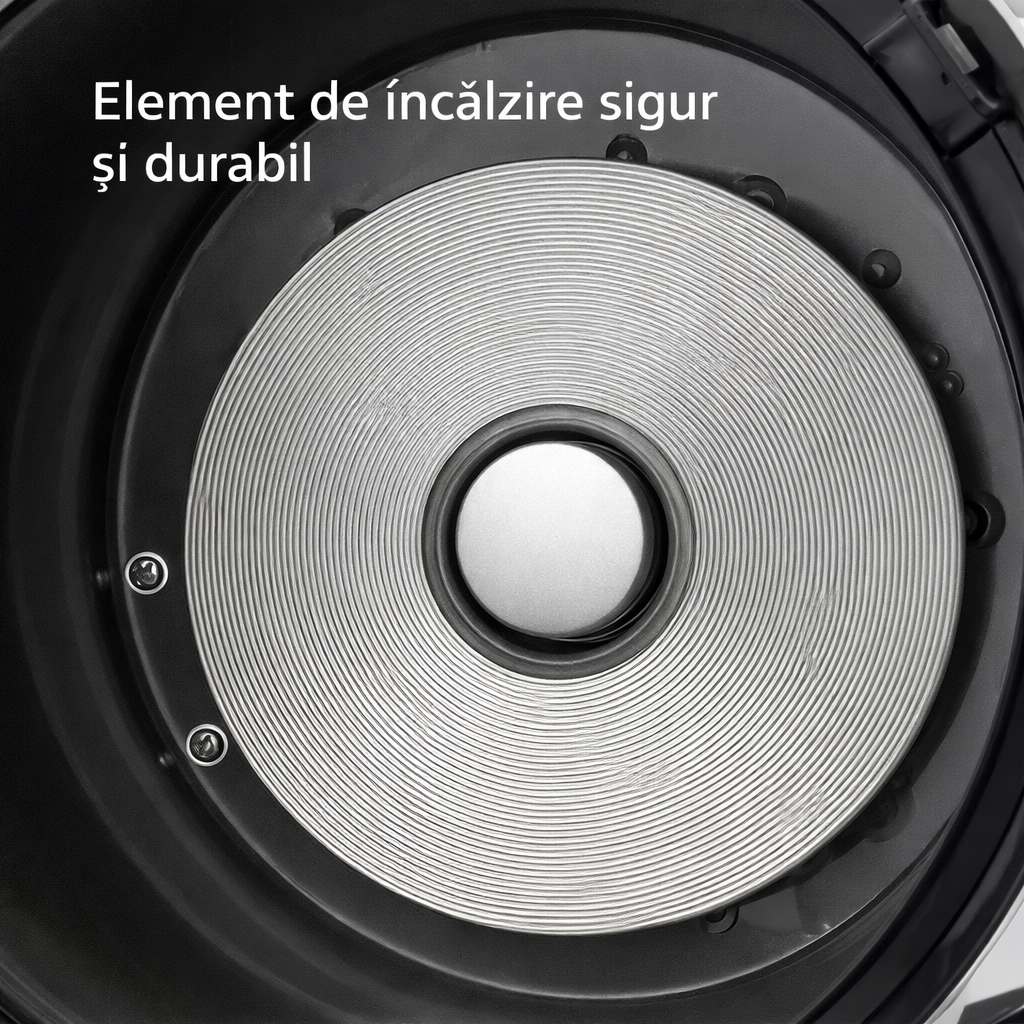 Oală multicooker RAF R166W 5L, 900W, 12 programe, afișaj digital, multifuncțională, alb