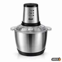 Tocator electric RAF R.7031, 1000W, bol inox 3L, 2 viteze, lame din otel inoxidabil