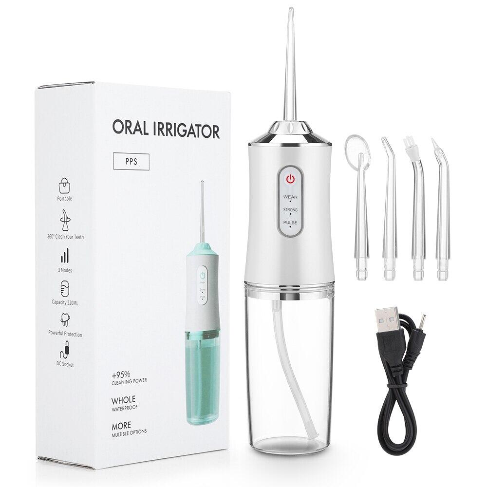 Set 2 bucati Irigator Bucal Portabil cu Rezervor 220 ml